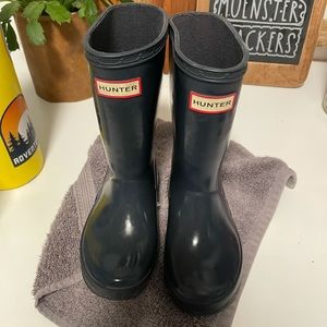Toddler navy hunter boots